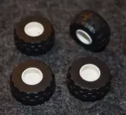 (4) 24x12 R small Car/Truck Tires with White Rims ~ NEW ~ Lego