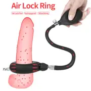 Male Inflatable Penis Extender Stretcher Sleeve Penis Pump Enhancer Enlarge-Ring