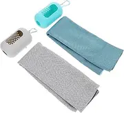 LOORGVEL 2Sets Quick Drying Towel Sweat Absorbing Washable Sports Towel Cooling Towel with Case for Gym Yoga Travel Hiking Beach Lightweight Skin Friendly