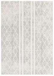 Heaven Grey Tribal Diamond Pattern Rug
