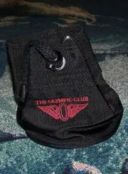 NEW PRG GOLF Embroidered Nylon Valuables Pouch Bag THE OLYMPIC CLUB Black & Red