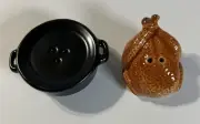 New 2024 MINI Thanksgiving Turkey And Pot SALT AND PEPPER SHAKER SET