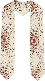 [EdWal] Japanese Spring Plum Floral print Graduation Stole and Sash Class for Unisex Adult Honor Stole Honor Stole of 2025