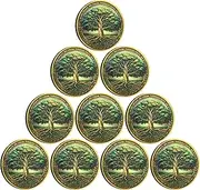 Strugglejewelry Tree of Faith Christian Challenge Coin - Rooted in Grace with Colossians 2:6-7 Bible Verses Gift (Pack of 10)