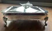 International Silver Plated Covered 8”x11-1/2” Chafing Dish - Box Slightly Damag