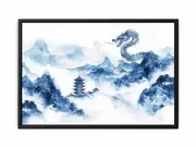 Pagoda Framed Print Fine Art Poster Print