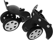 2 Pairs Shopping Trolley Wheels Luggage Replacement Wheels Suitcase Wheels Silent Swivel Casters Replacement Wheels
