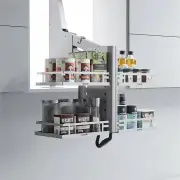Diamond Pull Down Overhead Cabinet Storage - for 800mm-900mm Cupboard