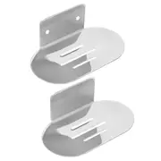 Stainless Steel Soap Dish Bathroom Soap Box Wall Mounted Rack Hanger for Shower