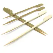 10 inch Bamboo Paddle Picks Skewers for Shish Kabob，Fruit Kabobs，BBQ，Kitchen，...