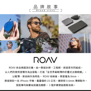 ROAV 太陽眼鏡 Echo - Mod.8203 ( 銀框/藍水銀 ) 薄鋼折疊墨鏡