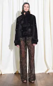 [SIEDRÉS] Manoce Printed Sheer Pants