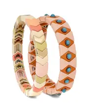 SAACHI Evil Eye Stretch Bracelet Set