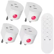 SURNICE Remote Control Outlet 10A Wireless Light Switch for Household Applian...
