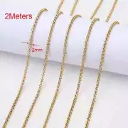 Italian Solid Sterling Silver Necklace Stainless Steel Chains Bracelet Jewelry