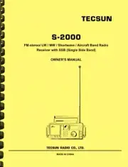 Grundig Satellit 750 a.k.a. Tecsun S-2000 OWNER'S MANUAL and Block Diagram