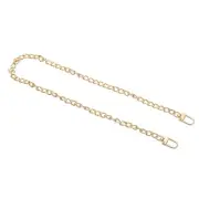 Purse Flat Chain Strap 24" for DIY Purse Handbag Clutch, Light Gold