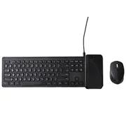 Pout Hands 5 Combo Wireless Keyboard with Qi Charging Pad & Mouse - Black