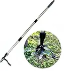 Stand up Stainless Steel Weeder Hand Tool,58Inch Weed Puller Tool,3-Part Detacha