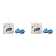 2PK Ugears Wooden Coloring Model 3D Puzzle Hagrid’s Flying Motorbike 6y+