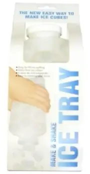 5PK Ice Cube Maker Trays Shake Ice Tray Block Drink Freezer (85 Slots in Total)