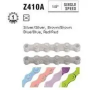 KMC S1 Single Speed Chain - Shiny Green, 112 Links
