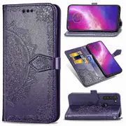 Embossed Mandala Wallet Leather Protective Shell Case for Motorola Moto G8 Power