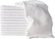 10 x 125g White SSS 100% Cotton Hand Towels Salon/Barber/Beauty/Gym/Hotel 35x75cm