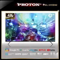 在飛比找momo購物網優惠-【PROTON 普騰】43型 4K HDR Google T