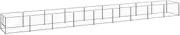Dog Kennel Silver 9 m² Steel,Dog Kennels & Runs 43.7KG-3082107