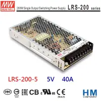 在飛比找蝦皮商城優惠-明緯 MW 電源供應器 LRS-200-5 5V 40A -