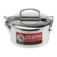 在飛比找蝦皮購物優惠-Zebra斑馬牌圓形雙層便當盒 兩用14CM/12CM【內有