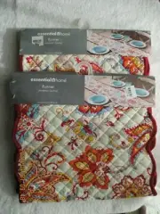 Lot of 2 Essential Home Table Runners Jacobean Quilted 13"x72" Floral New Packet