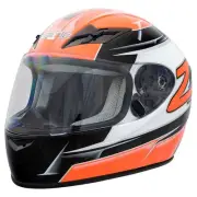 Zamp H759C08XL, FS-9 Helmet, X-Large, Orange/Black, Snell M2020D & DOT Approved