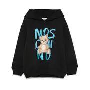 [Moschino] Moschino Teddy Bear-print Hoodie 10 A BLACK