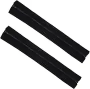 Teaaha 1 Pair 44 cm Armrest Covers with Zip, Office Chair Stretchy Polyester Armrests Cushion Armrest Relieves Elbow Discomfort Gaming Chair Cover Armrest Protector (Black)