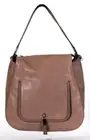 Ralph Lauren Berwick Mindy Hobo Bag Large truffle Mixed Leather Shoulder-Bag NWT