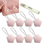 Duvet Pins | 8X Non-Slip Star Shape Duvet Snap Fastener - Home Bedding Accessories, Bedroom Quilt Cover Fixer, with Storage Box for Towel Pads