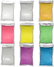 9 Bags Glow in The Dark Pigment Powder, 10g/Bag Reusable Luminous Sand for DIY Wish Bottle Aquarium Decor