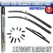 Aero Flat Front Rear Wiper Blades Set 22" 16" For Alfa Romeo 147 2000-2005