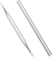 1 PCS Acne Needle Tool Blackhead Remover Tool Pimple Remover Tools Comedone Extractor Blackhead Extractor Tools 2-in-1 Professional Stainless Steel Acne Removal Needles with Cap for Nose Face