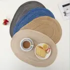 Oval Table Mats Coasters Hand-woven Pot Mat for Dining Table