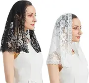 [Czy accessories] Veil Lace Mantilla Catholic Church Chapel Veil Head Covering Latin Mass