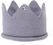 [Patiky] Baby Crown Hat Boys Girls Knit Headband Birthday Party Warm Crochet Beanie for Toddler Child PTK20