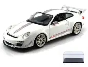 DIECAST CAR & DISPLAY CASE PORSCHE 911 GT3 RS 4.0 WHITE BBURAGO 11036 1/18