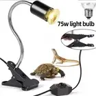 UVA+UVB Reptile Heat Basking Light Bulb Lamp Clip For Turtle Tortoise Lizard 50W