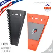 Wrench Organizer Holder 2 Pack Tool Box Storage Sockets Tray Rail Sorter Rack 26