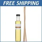 Long-Lasting 8.4 oz Amber Black Vanilla Reed Diffuser Refill with Wood Reeds