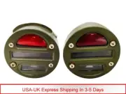 For Willys MB Ford GPW Jeep Truck Cat Eye Rear Tail Light 4" 2Unit Set