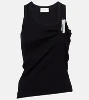 [Coperni] Coperni Washing Clip cotton jersey tank top AU 14 black